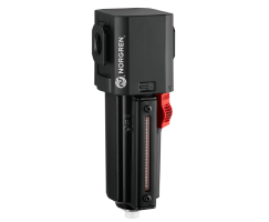 Aşırı sıcaklık uygulamaları için Excelon Plus genel amaçlı filtre, G3/4, 5 µm, otomatik tahliye, sıvı seviye göstergeli