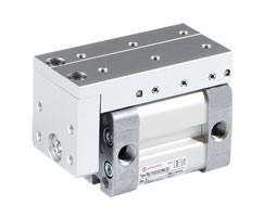 ISO kompakt çift etkili silindir, dıştan kılavuzlu, 25 mm çap, 30 mm strok