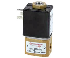 Doğrudan solenoidle çalıştırılan popet valf, G1/4, 3/2, NC, doğrudan solenoid / yay geri dönüşlü, solenoidsiz