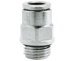 Pneufit 10 geçmeli bağlantı parçası, adaptör, düz, G1/4, 8mm