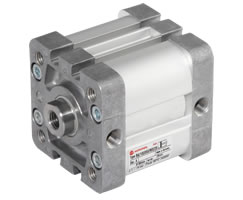ISO kompakt çift etkili silindir, iç dişli, özel silici/conta, 63 mm çap, 40 mm strok