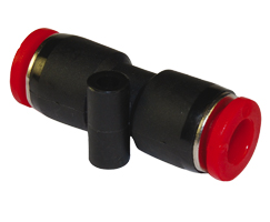 Pneufit C geçmeli bağlantı parçası, rakor, düz, 16 mm