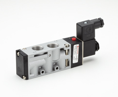 V53 serisi hat içi solenoid valf, G1/2, 5/2, solenoid pilot / yay geri dönüşlü