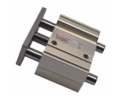 Çift etkili silindiri yönlendirme ve durdurma, makaralı rulman, 63 mm çap, 75 mm strok