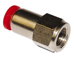 Pneufit C geçmeli bağlantı parçası, dişi adaptör, düz, G1/8, 6mm