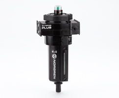 Olympian Plus genel amaçlı filtre, G1/4, 5μm, otomatik tahliye, sıvı seviye göstergeli