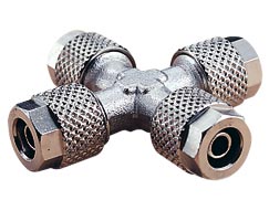 24 serisi geçmeli bağlantı, konnektör, çapraz, 8 mm/6 mm