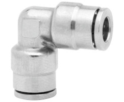 Pneufit 10 geçmeli bağlantı parçası, rakor, dirsek, 14 mm
