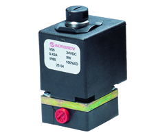 V04 serisi direkt etkili solenoid valf, flanş/arayüz, 3/2, NC, solenoid / yay dönüşlü