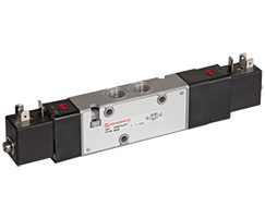 V61 serisi hat içi solenoid valf, G1/4, 5/3, COP, solenoid pilot / solenoid pilot