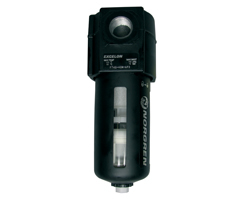 Excelon genel amaçlı filtre, G3/4, 5 µm, otomatik tahliye, korumalı