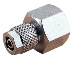 24 serisi geçmeli bağlantı, dişi adaptör, düz, G3/8, 6mm/4mm