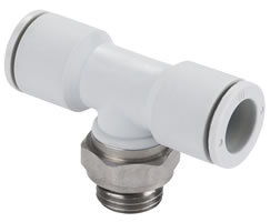 Pneufit E geçmeli bağlantı parçası, döner adaptör, tişört, G3/8, 6mm