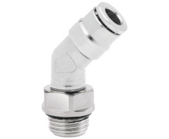 Pneufit 10 geçmeli bağlantı parçası, döner adaptör, dirsek, G1/8, 8mm