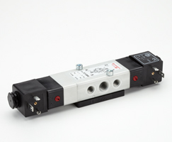 97100 serisi Hat içi solenoid valf, G1/4, 5/2, solenoid pilot / solenoid pilot