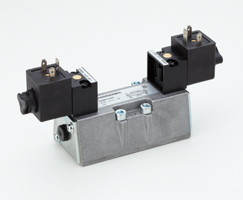 ISO Star solenoid valfı ISO 2, 5/3, COP, solenoid pilot / solenoid pilot