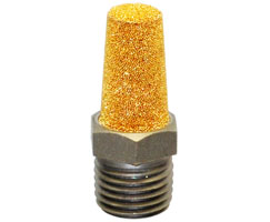 Quietaire sinterlenmiş bronz susturucu, 1/4 NPT